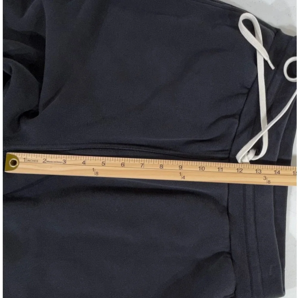 John Elliott Sweatpants Size 3 Black Drawstring Tapered Joggers French Terry USA